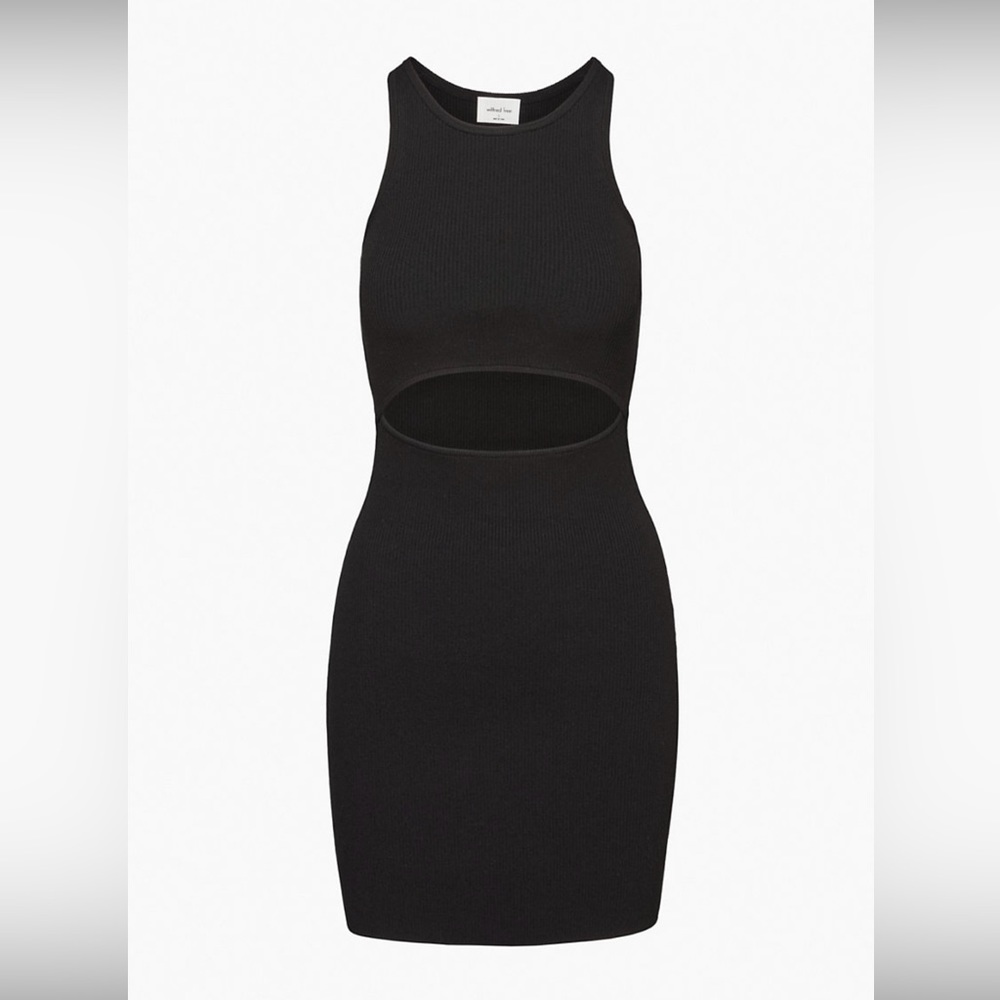 Wilfred Free Cut-Out Knit Tank Mini Dress